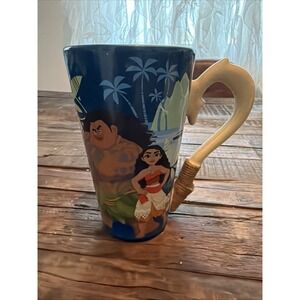 Disney Store Mulan Fish Hook Cast Movie 14oz Ceramic Tall Mug